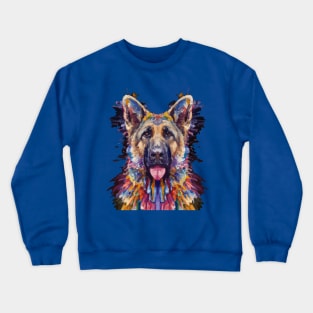 Belgian Shepherd Dog Color Nebula Art Crewneck Sweatshirt